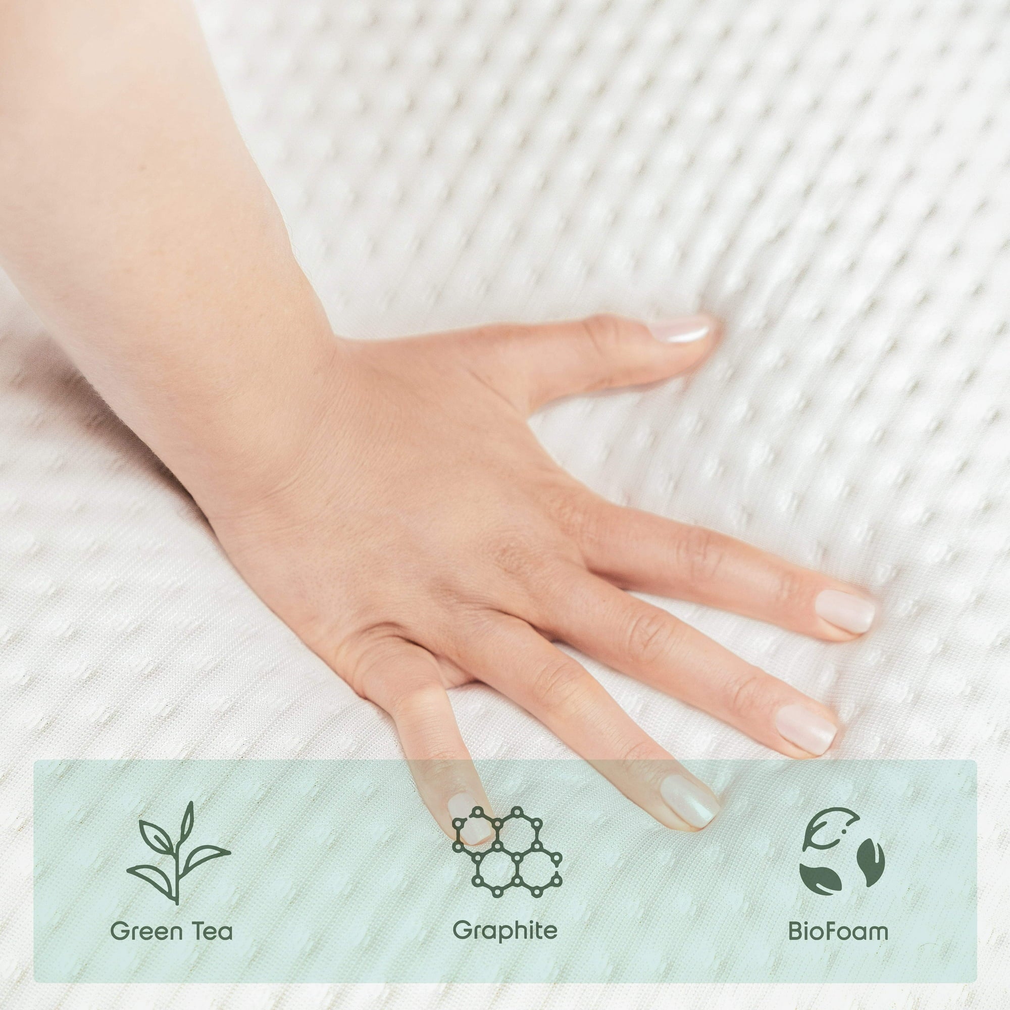 Sleeptone Basics Green Tea Cooling Memory Foam Mattress