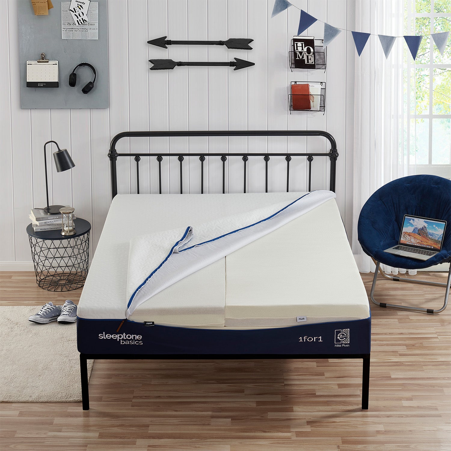 10" Adjustable Memory Foam Mattress
