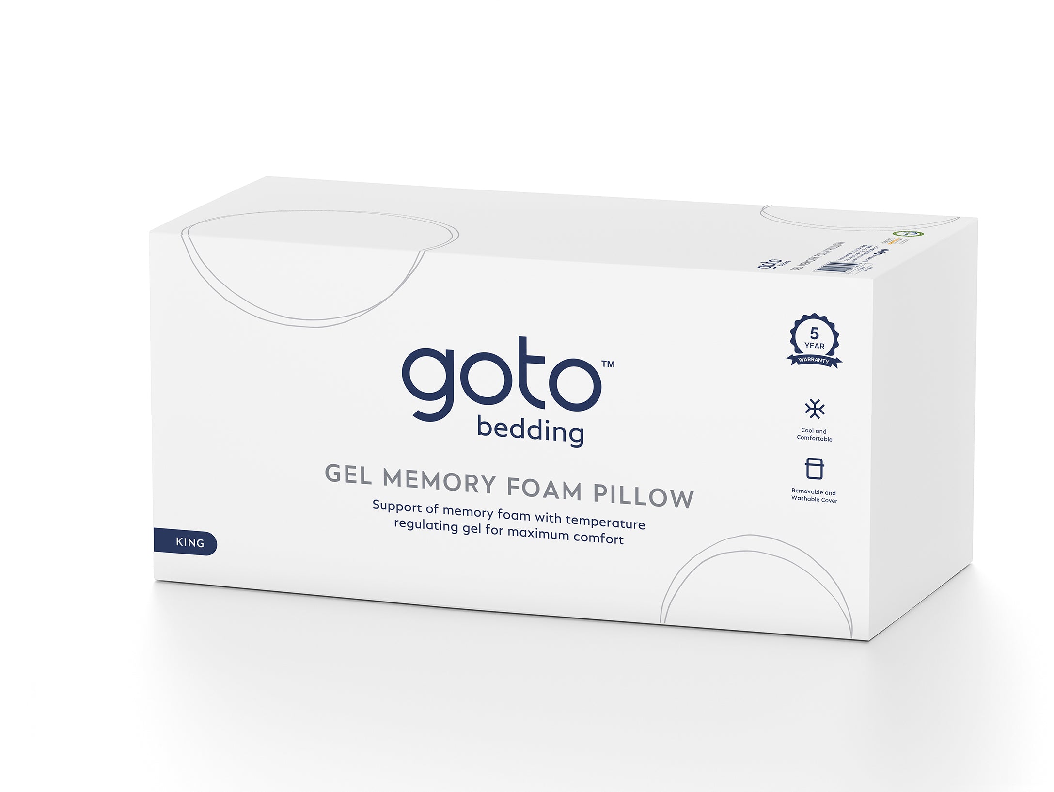 Goto® Gel Memory Foam Pillow